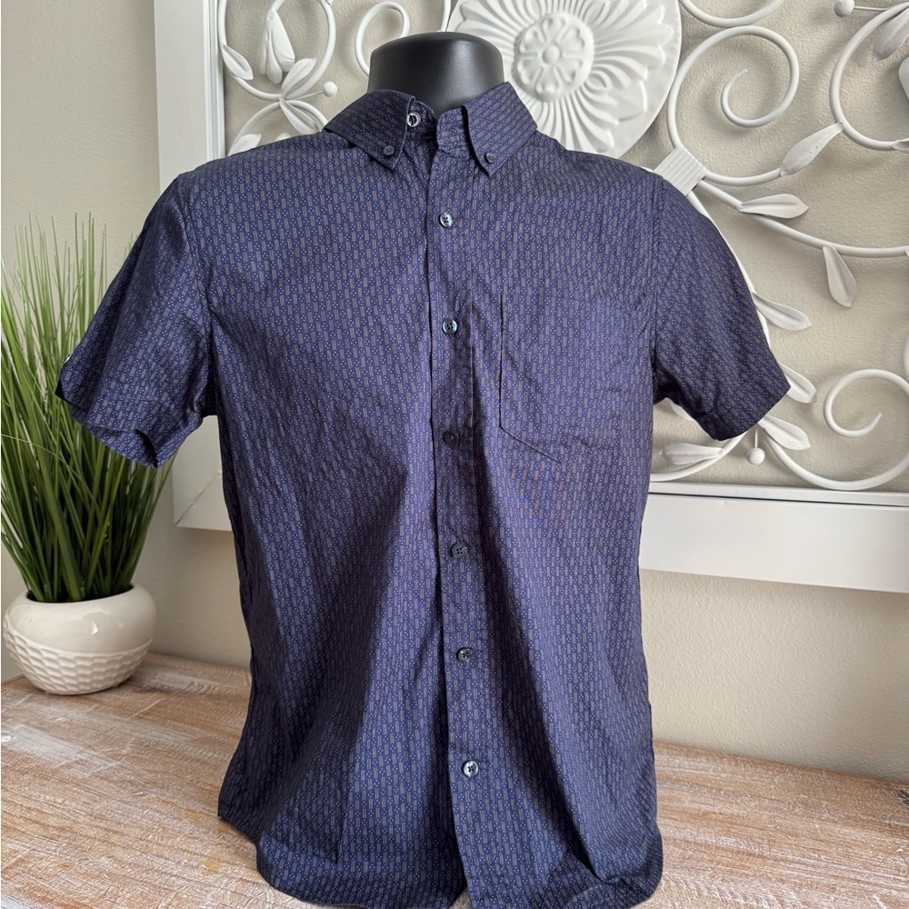 Ben Sherman Men’s Small Stretch Short Sleeve Button Down